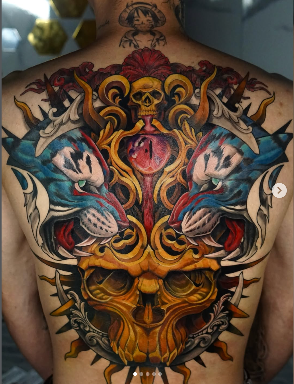 Completed statement tattoo by Khoi