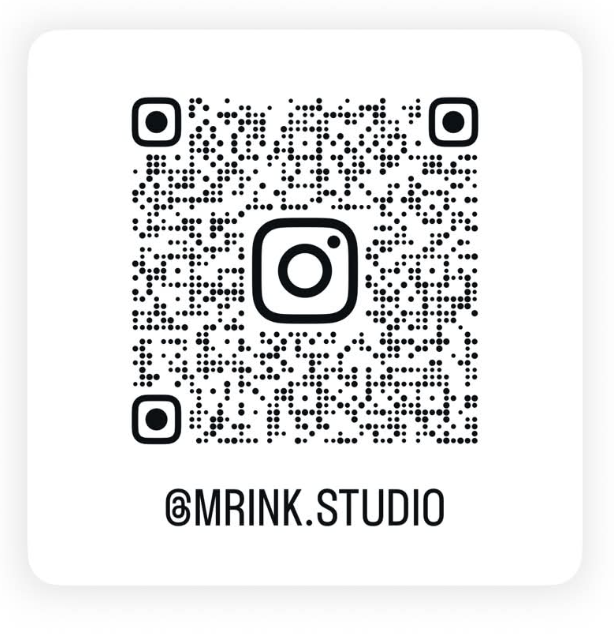 MR INK Studio Instagram QR code